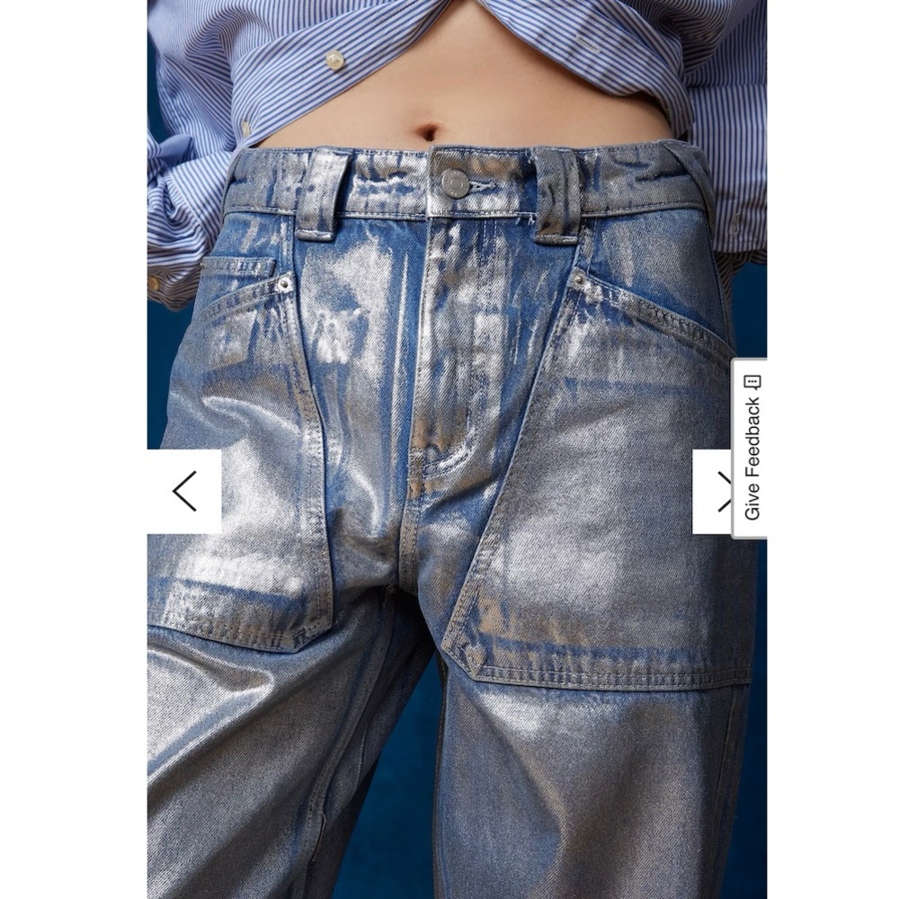 BDG Bella Baggy Patch Pocket
Jean - Metallic Wash Size 29, NWT